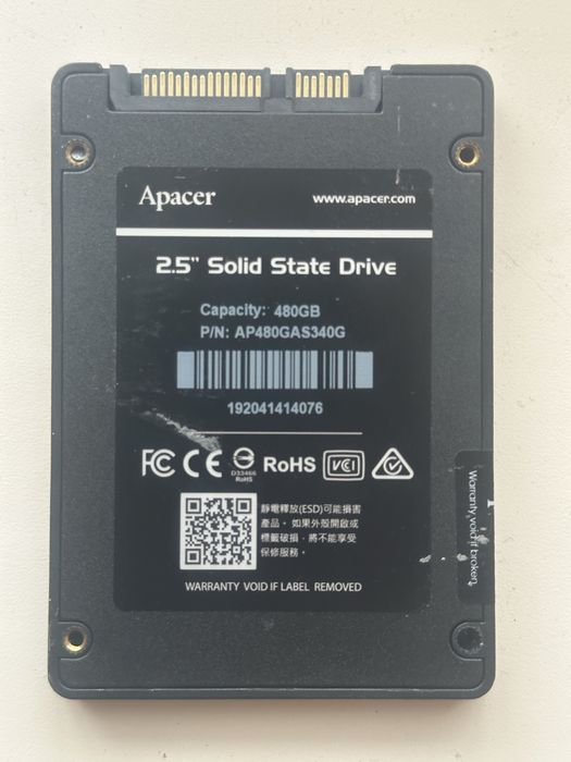 SSD 480GB Apacer AS340 Panther 2.5