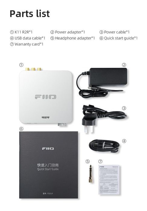 R2R ЦАП/Підсилювач для навушників Fiio K11 R2R Silver