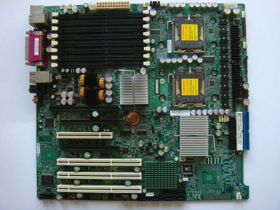 Supermicro X7DAE + 2шт xeon E5450 + RAM 32gb