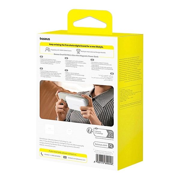 Powerbank Baseus EnerFill FM11 Ultra-Mini 10000mAh 22,5W kompatybilny