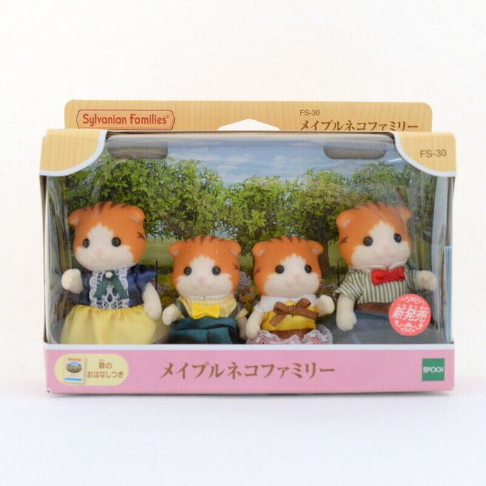Набір Sylvanian Families Maple cat family Сімʼя рудих кленових котів