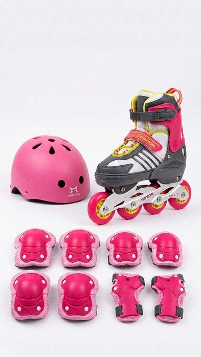 Patins Inline Mítical + Capacete e Proteções – Kit Completo