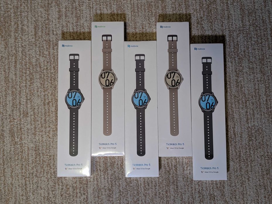 Смарт-часы Mobvoi Ticwatch Pro 5 Obsidian/Sandstone | Новые | GPS |