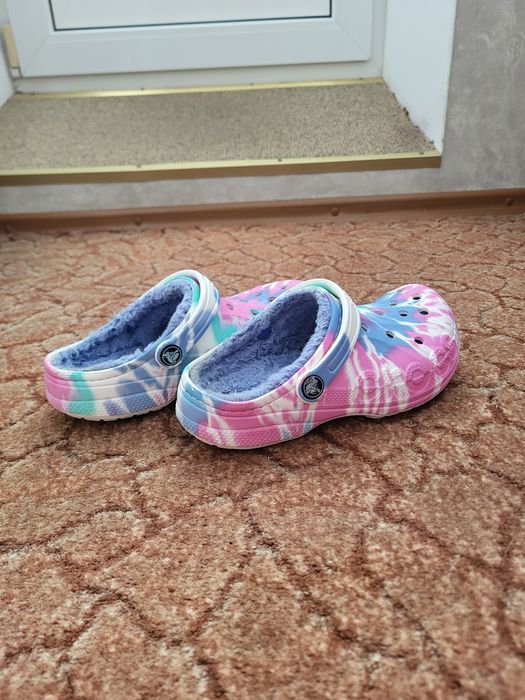 Оригинальные децкие Crocs с подкладой