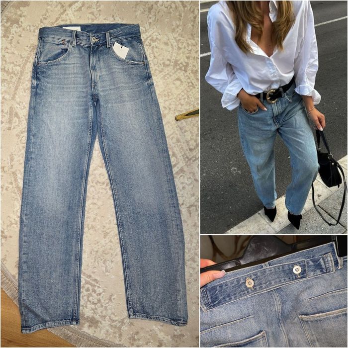Джинси ZARA, прямого крою.