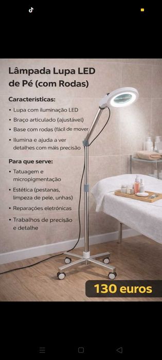 Lâmpada Estética 130€. Oportunidade
