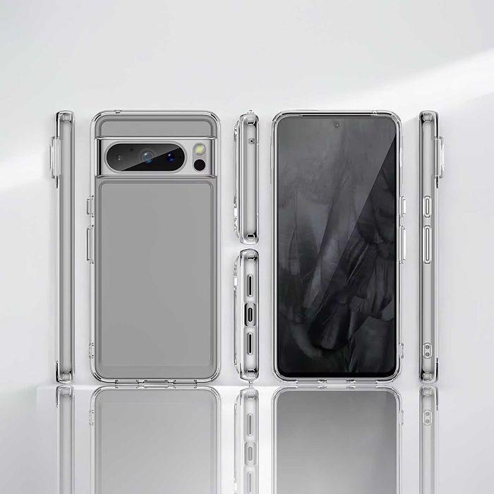 Etui ELEVATE HEXAGON do Google Pixel 8 Pro - Clear