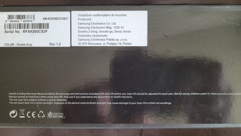 Gogle Samsng Gear VR