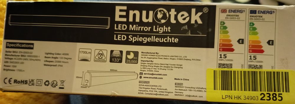 Led para espelho