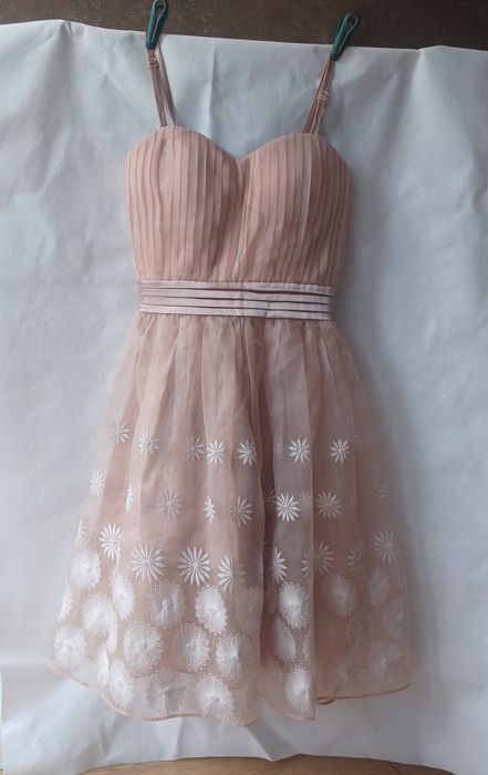 Little Mistress London przepiękna sukienka suknia balowa kwiaty 36 S