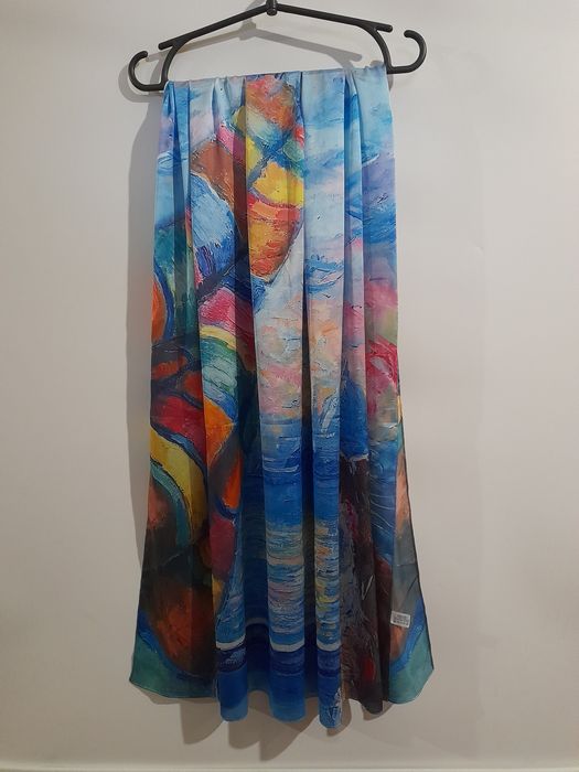 Шикарна яскрава шаля шарф палантин