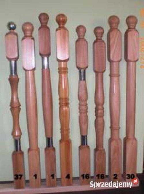 Słup drewniany toczony Słupek schodowy