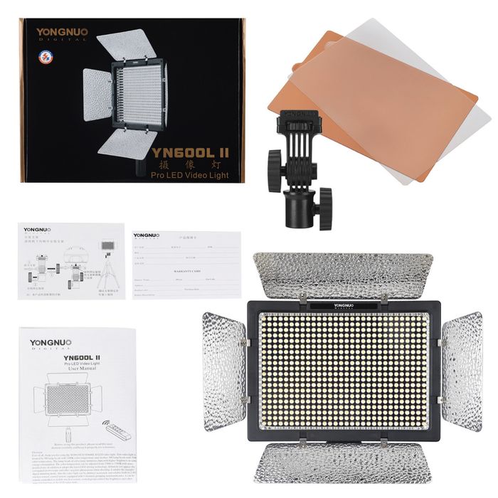 Постійне LED світло Yongnuo YN-600L (3200-5500К) з блоком живлення