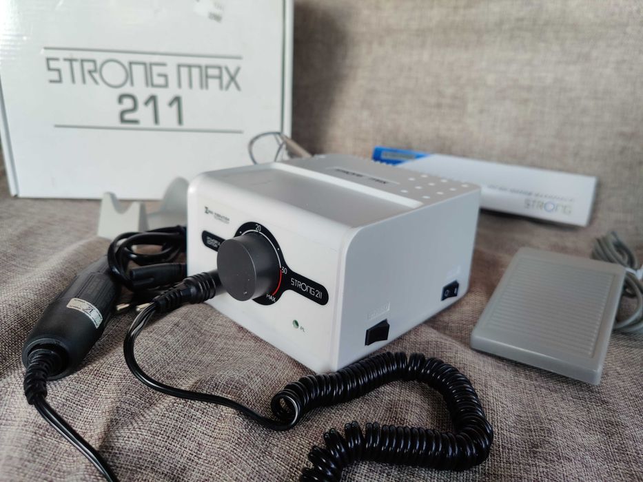 Фрезер для маникюра и педикюра Strong 211 MAX 65вт/35 тыс об