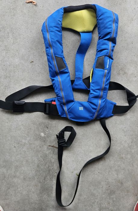 Kamizelka ratunkowa pneumatyczna Spinlock Deckvest LITE 170N – Niebieska / Stan bdb