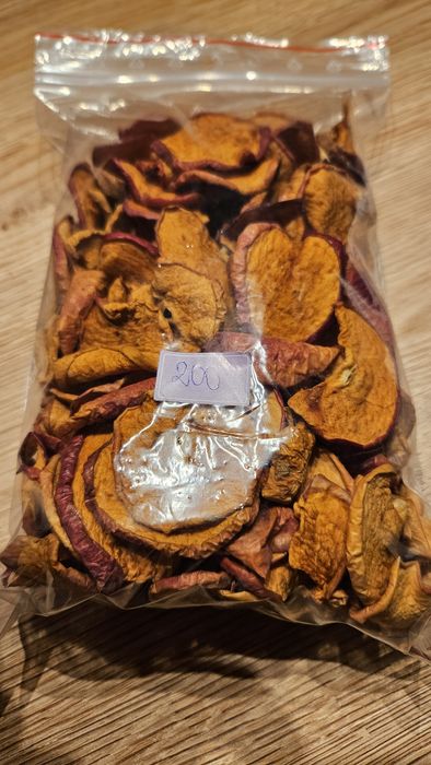 Jabłka suszone zdrowa przekąska