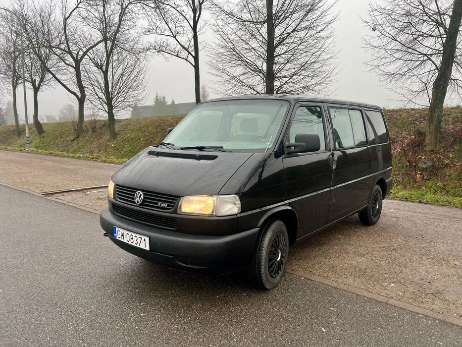 Volkswagen Transporter VW T4 2.5 TDI 102 KM HAK  Klimatyzacja Nowe sprzęgło + dumas