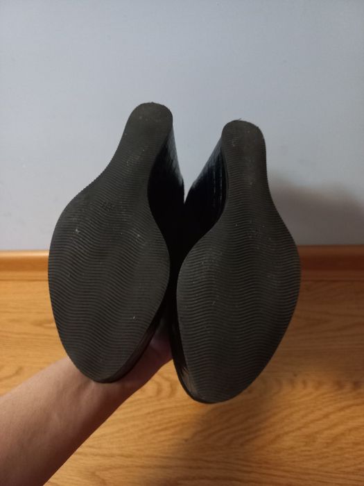 Туфлі на танкетці, туфлі замшові, шкіряні, PM Paola Martani