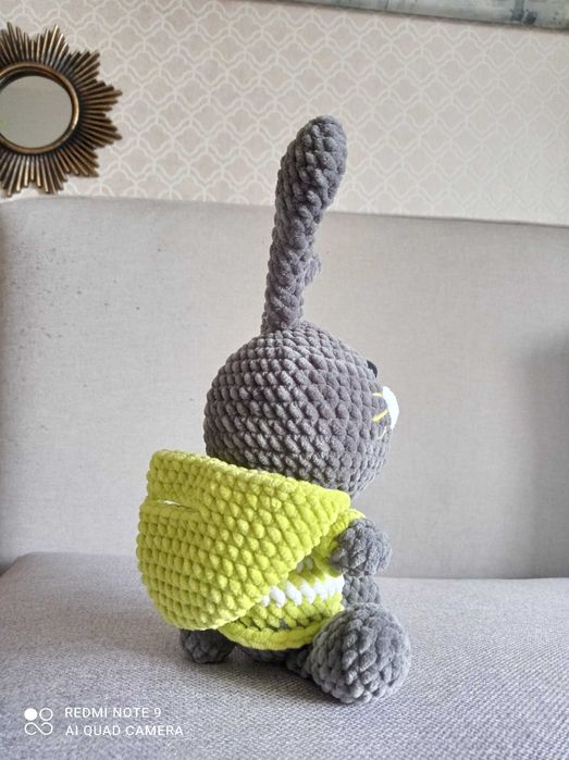 Maskotka królik hand made szydełko pluszowy