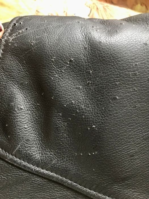 Куртка кожаная тёплая XL Мужская с подкладкой цигейка