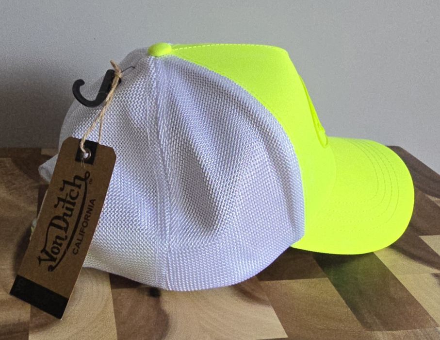 Oryginalna czapka truckerka Von Dutch Oval Patch zielono/biała