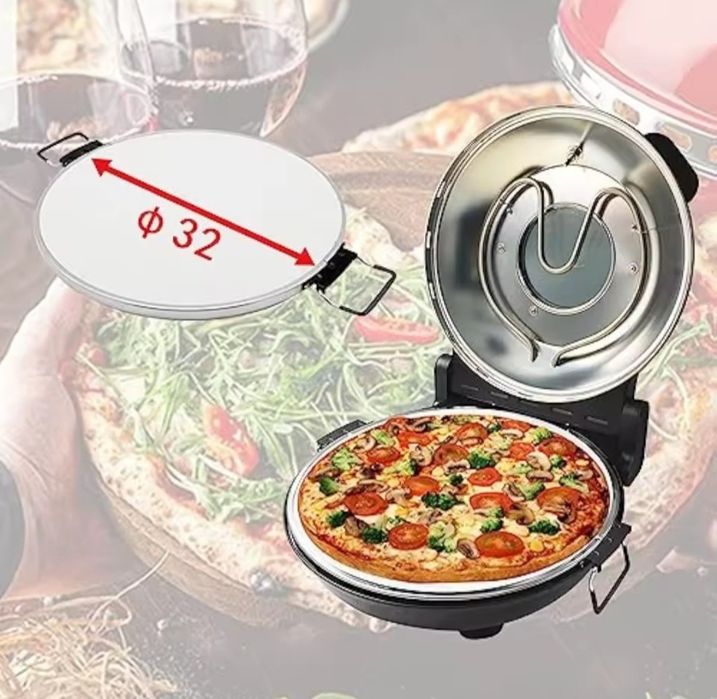 Piec do pizzy 1200w wyjmowany kamień