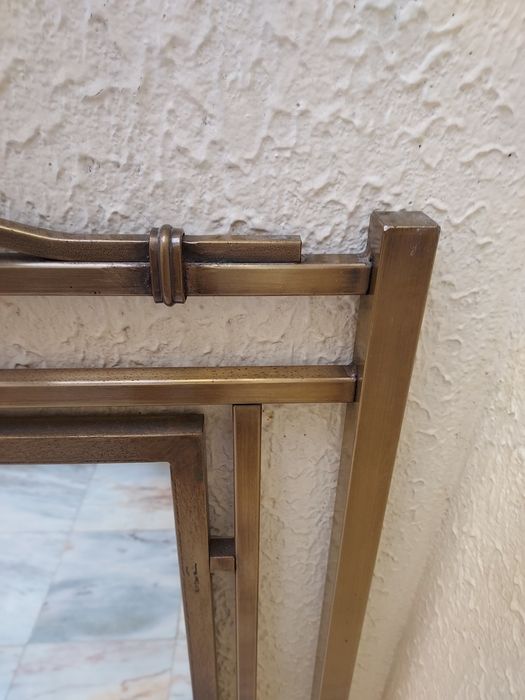 Espelho Moldura Ferro Dourado