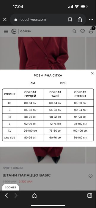 Костюм Coosh жакет трансформер та штани палаццо Leskizzo