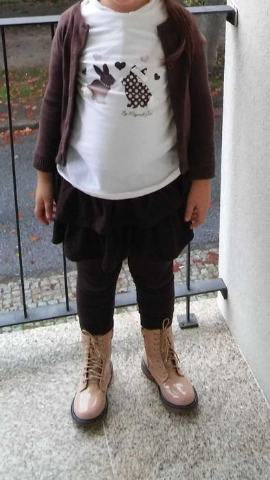 Sapato de n.21 azul bebe pele