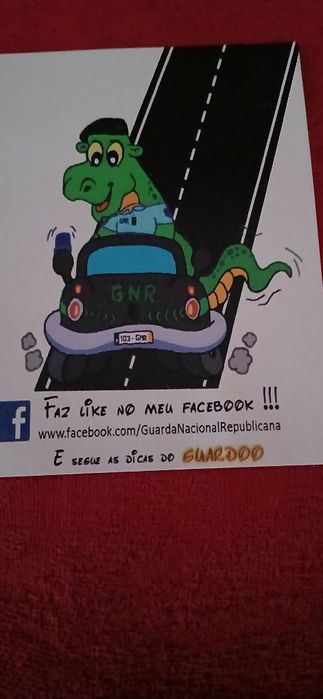Calendário de bolso Guarda Nacional Republicana