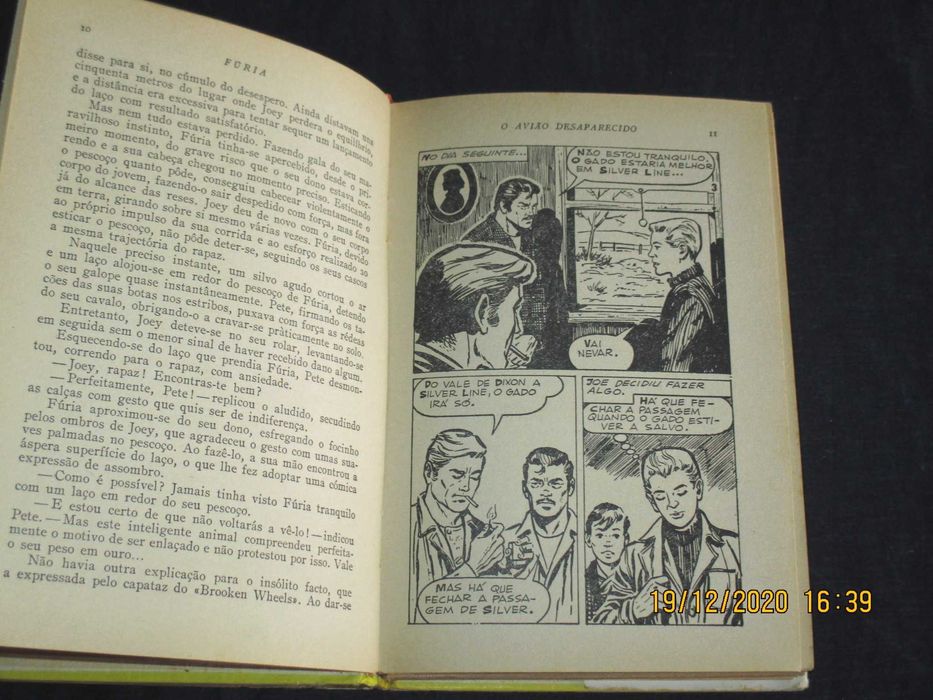 Livro Fúria O Avião Desaparecido Heróis Ibis 1ª edição 1965