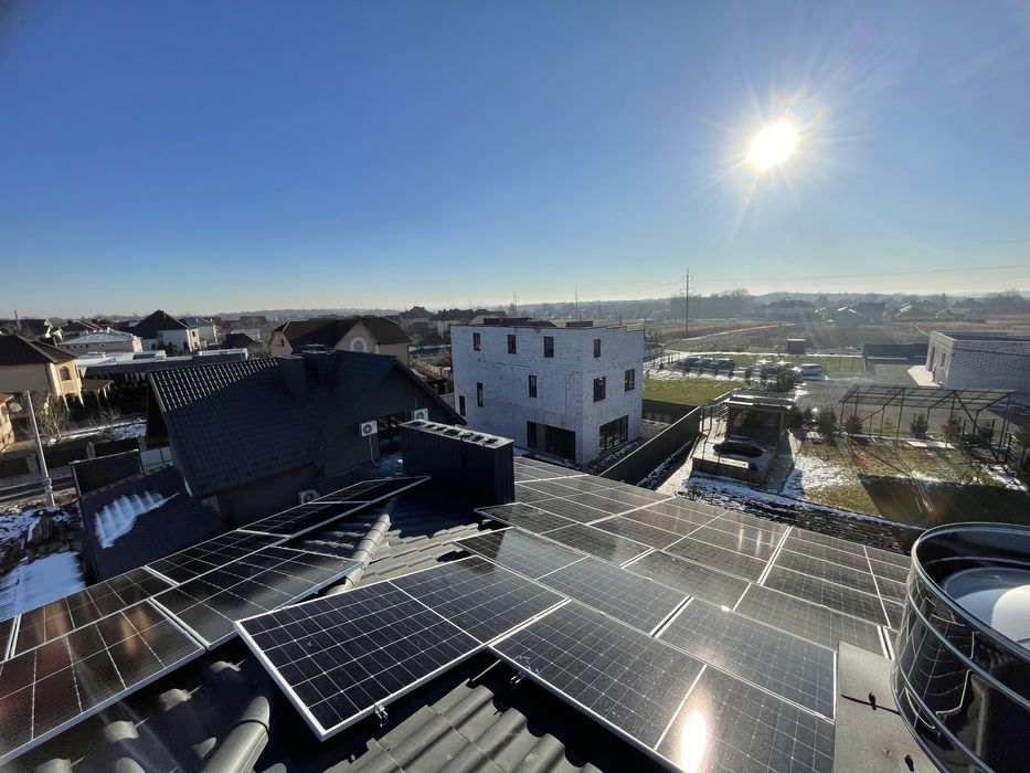 Сонячні панелі Монтаж та Підключення solar зелений тариф інвертор
