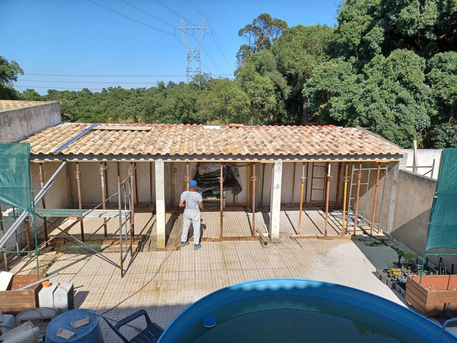 Alvenarias, remodelações, pinturas.