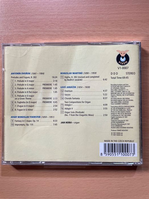 CD Complete Organ Works (vários checos)