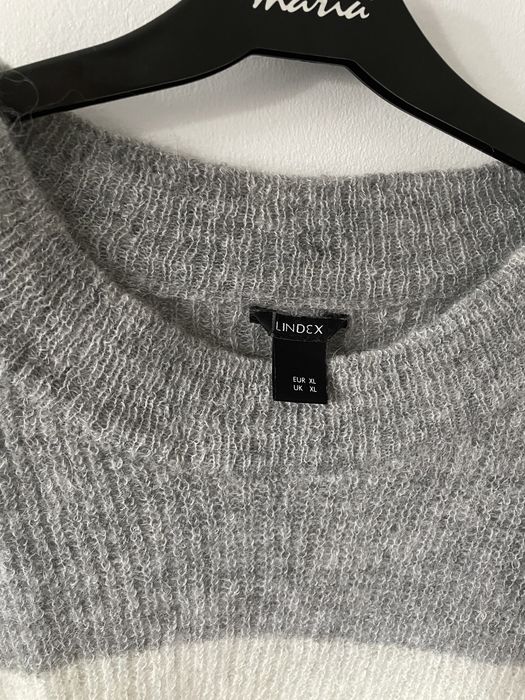 Sweter lindex oversize xl wełna nowy kolorowy zima jesień