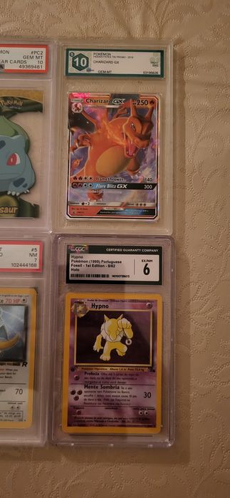 Cartas graduadas slabs psa 7, psa 10, graad 10, CGC 6