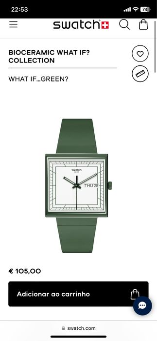 Relogio swatch modelo SO34G700 verde