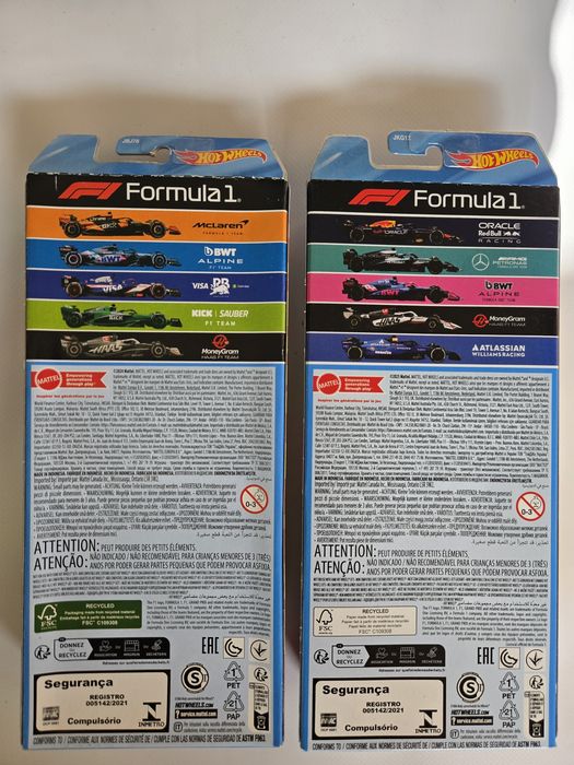 Hotwheels Set F1 2024 /2025 diecast miniatura