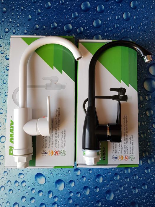 Смеситель змішувач для кухні Plamix Diego Mario 011 White білий