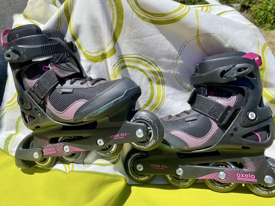 Patins em Linha Oxelo Active Fit3 - Decatlhon