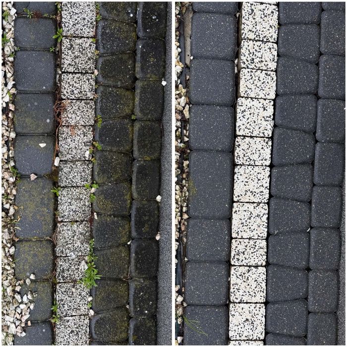 Mycie kostki brukowej, podjazdow, ogrodzeń