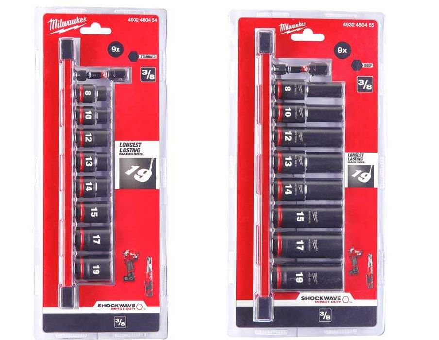 Набір ударних головок Milwaukee ShW 3/8" 9 шт