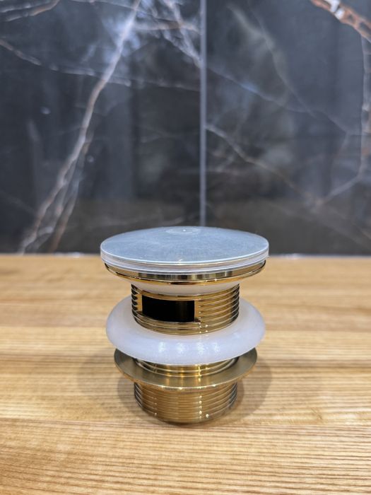 korek wannowy złoty Deante klik klak NOWY