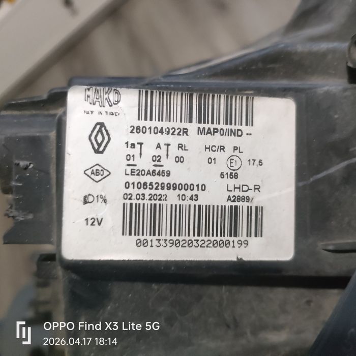 Farol / Ótica Direito Renault Clio V FULL LED
