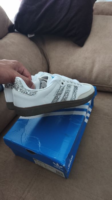 Adidas samba prateado