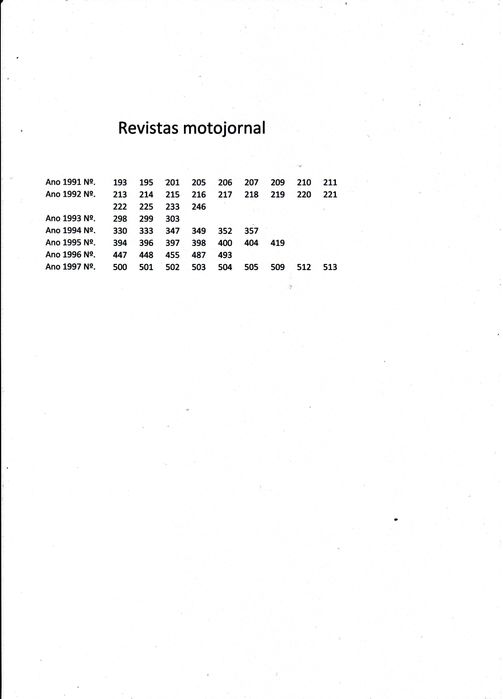 Revistas Motojornal com 20 e 30 anos