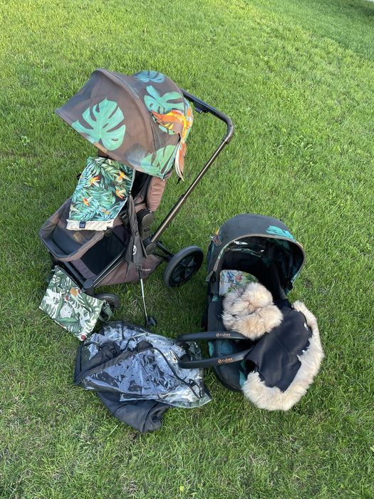Wózek Cybex Priam 2.0 Platinum Birds of Paradise 2w1