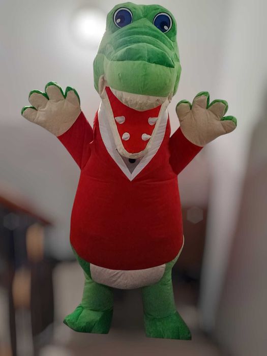 Krokodyl dmuchany 2,6m ! strój reklamowy OKAZJA ! super jakość kostium