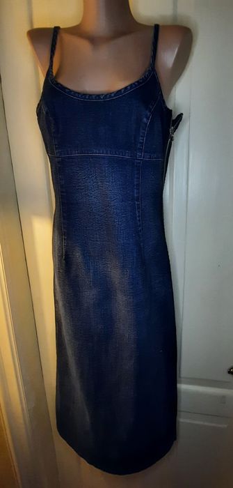 Женский джинсовый сарафан.  Сислей Италия