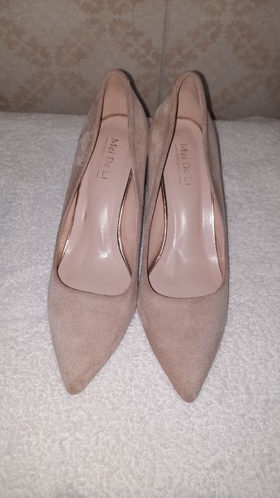 Туфлі колір беж (замш)